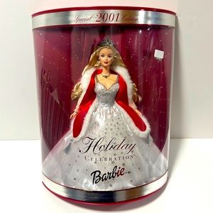 NEW 2001 Barbie Doll Holiday Celebration Special Edition